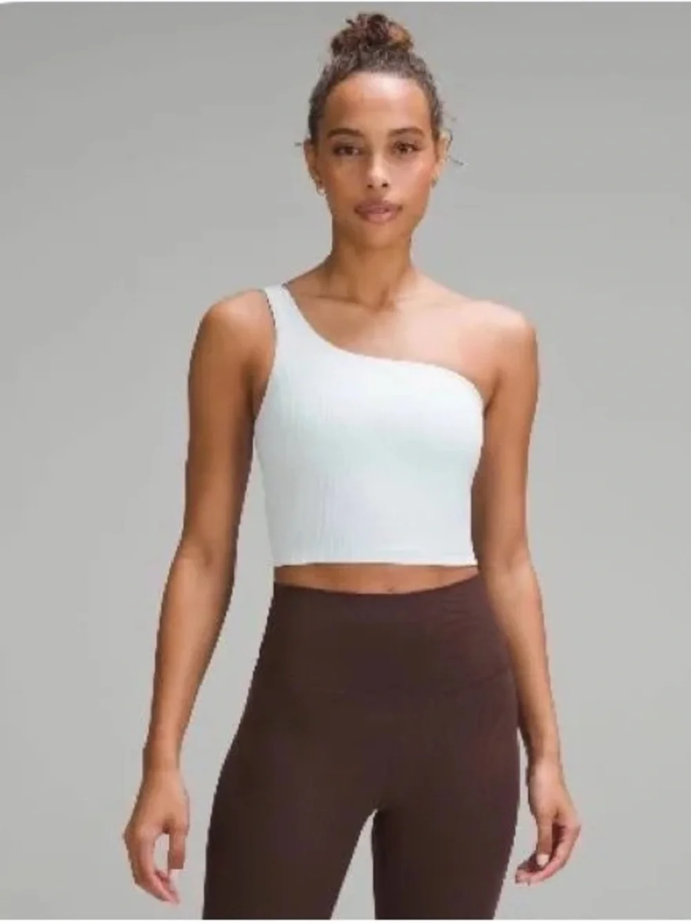 Lululemon Align One-Shoulder Ribbed Tank Top sheer blue size 4. Worn 2x